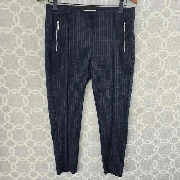 89th & Madison Black Stretched Pullon Pattern Elastic Waist Women's Dress Pants - Picture 1 of 7